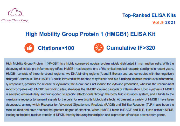 Top-Ranked ELISA Kits (High Mobility Group Protein 1 HMGB1). Vol.9 (2019)