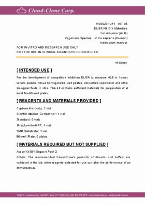ELISA-Kit-DIY-Materials-for-Albumin-(ALB)-KSB028Hu11.pdf