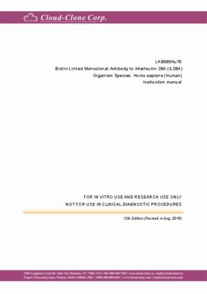 Biotin-Linked-Monoclonal-Antibody-to-Interleukin-28A-(IL28A)-LAB689Hu76.pdf