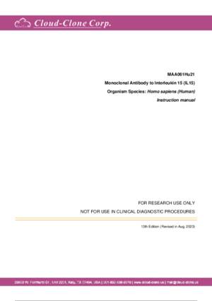 Monoclonal-Antibody-to-Interleukin-15-(IL15)-MAA061Hu21.pdf