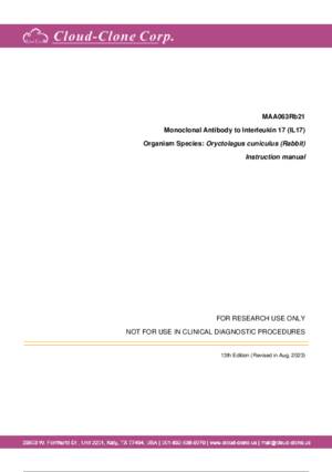 Monoclonal-Antibody-to-Interleukin-17-(IL17)-MAA063Rb21.pdf