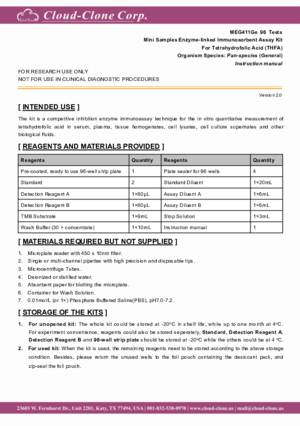 Mini-Samples-ELISA-Kit-for-Tetrahydrofolic-Acid-(THFA)-MEG411Ge.pdf