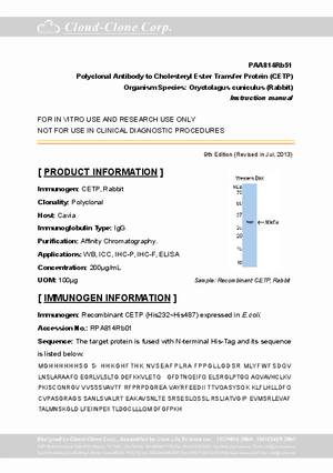Polyclonal-Antibody-to-Cholesteryl-Ester-Transfer-Protein--CETP--A90814Rb01.pdf