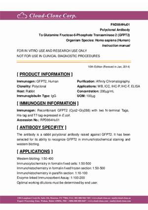 Polyclonal-Antibody-to-Glutamine-Fructose-6-Phosphate-Transaminase-2-(GFPT2)-PAD864Hu01.pdf
