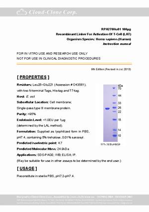 Recombinant-Linker-For-Activation-Of-T-Cell--LAT--RPA270Hu01.pdf