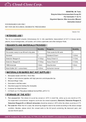 ELISA-Kit-for-Interleukin-11-(IL11)-SEA057Mu.pdf
