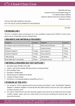 ELISA-Kit-for-Defensin-Beta-2-(DEFb2)-SEA072Bo.pdf