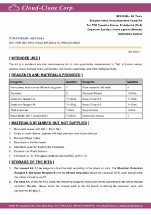 ELISA-Kit-for-TEK-Tyrosine-Kinase--Endothelial-(Tie2)-SEA126Hu.pdf