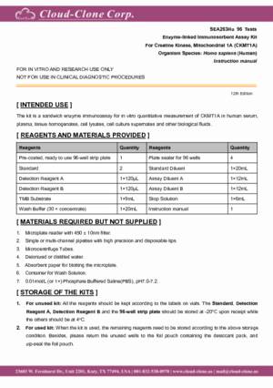 ELISA-Kit-for-Creatine-Kinase--Mitochondrial-1A-(CKMT1A)-SEA263Hu.pdf