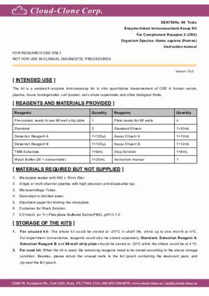 ELISA-Kit-for-Complement-Receptor-2-(CD21)-SEA750Hu.pdf