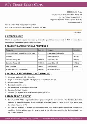 ELISA-Kit-for-Tau-Protein-Kinase-1-(tPK1)-SEB984Hu.pdf