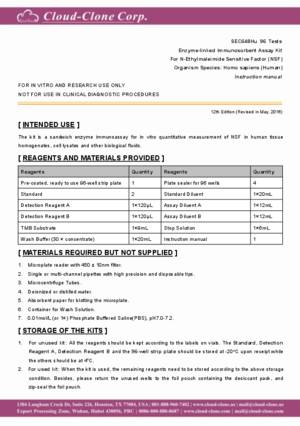 ELISA-Kit-for-N-Ethylmaleimide-Sensitive-Factor-(NSF)-SEC648Hu.pdf