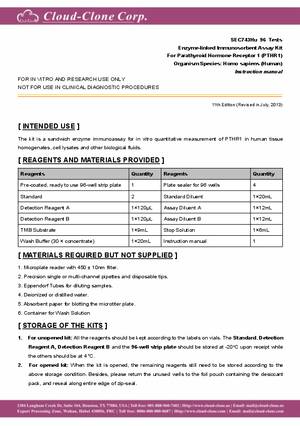 ELISA-Kit-for-Parathyroid-Hormone-Receptor-1--PTHR1--E92743Hu.pdf