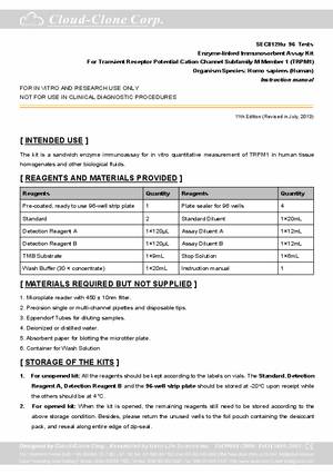ELISA-Kit-for-Transient-Receptor-Potential-Cation-Channel-Subfamily-M--Member-1-(TRPM1)-E92812Hu.pdf