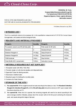 ELISA-Kit-for-Cytochrome-P450-2C18--CYP2C18--SED301Hu.pdf