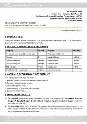 ELISA-Kit-for-Glutamine-Fructose-6-Phosphate-Transaminase-2-(GFPT2)-E93864Hu.pdf