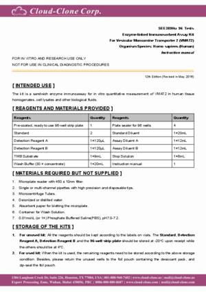 ELISA-Kit-for-Vesicular-Monoamine-Transporter-2-(VMAT2)-SEE389Hu.pdf