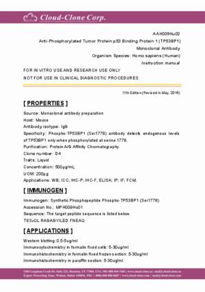 Anti-Phosphorylated-Tumor-Protein-p53-Binding-Protein-1-(TP53BP1)-Monoclonal-Antibody-AAH009Hu02.pdf