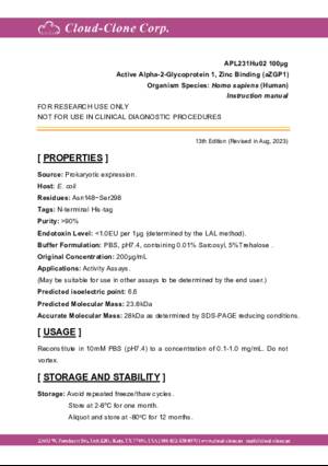 Active-Alpha-2-Glycoprotein-1--Zinc-Binding-(aZGP1)-APL231Hu02.pdf