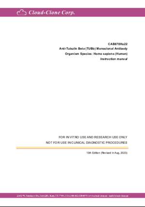 Anti-Tubulin-Beta-(TUBb)-Monoclonal-Antibody-CAB870Hu22.pdf
