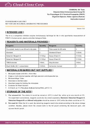 ELISA-Kit-for-Procollagen-III-C-Terminal-Propeptide-(PIIICP)-CEA963Hu.pdf