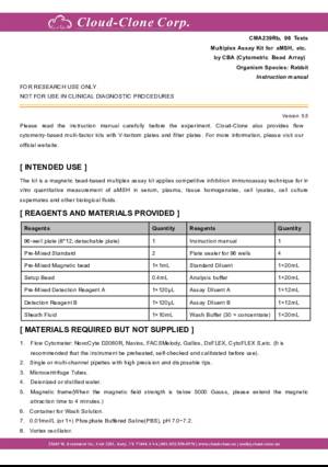 Multiplex-Assay-Kit-for-Alpha-Melanocyte-Stimulating-Hormone-(aMSH)--etc--by-CBA-(Cytometric-Bead-Array)-CMA239Rb.pdf