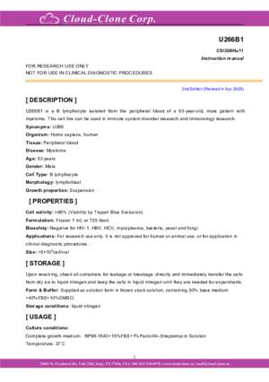 Human-U266B1-Myeloma-Cells-(U266B1)-CSI306Hu11.pdf