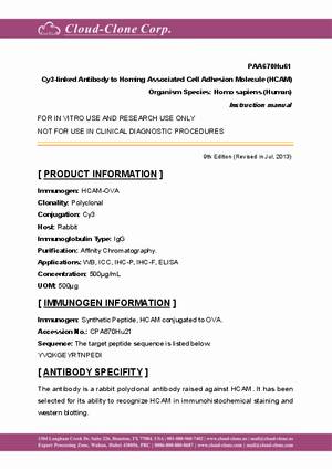 Cy3-Linked-Antibody-to-Homing-Associated-Cell-Adhesion-Molecule--HCAM--PAA670Hu61.pdf