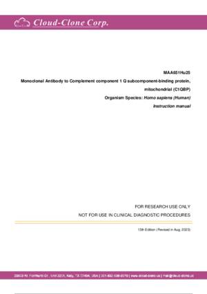 Monoclonal-Antibody-to-Complement-component-1-Q-subcomponent-binding-protein--mitochondrial-(C1QBP)-MAA651Hu25.pdf