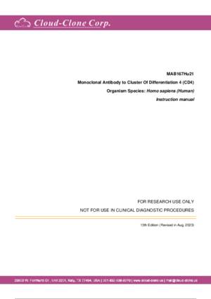 Monoclonal-Antibody-to-Cluster-Of-Differentiation-4-(CD4)-MAB167Hu21.pdf