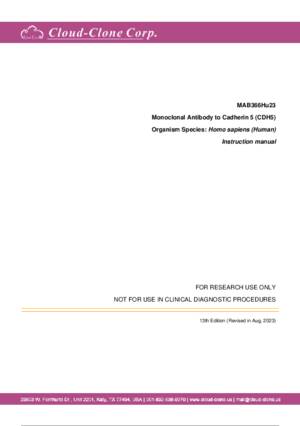 Monoclonal-Antibody-to-Cadherin-5-(CDH5)-MAB366Hu23.pdf