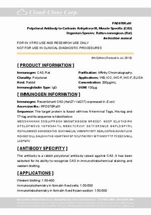 Polyclonal-Antibody-to-Carbonic-Anhydrase-III--Muscle-Specific--CA3--PAD070Ra01.pdf