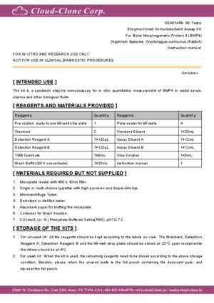 ELISA-Kit-for-Bone-Morphogenetic-Protein-4-(BMP4)-SEA014Rb.pdf