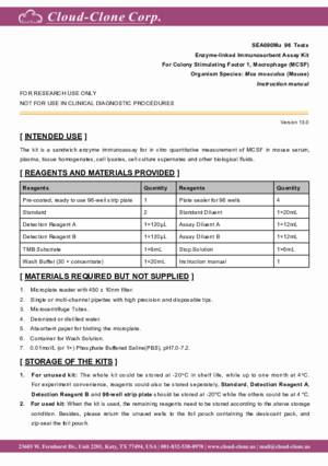 ELISA-Kit-for-Colony-Stimulating-Factor-1--Macrophage-(MCSF)-SEA090Mu.pdf