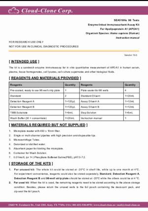 ELISA-Kit-for-Apolipoprotein-A1-(APOA1)-SEA519Hu.pdf