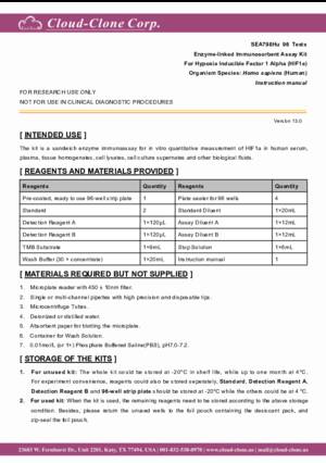 ELISA-Kit-for-Hypoxia-Inducible-Factor-1-Alpha-(HIF1a)-SEA798Hu.pdf