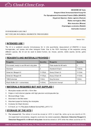 ELISA-Kit-for-Synaptosomal-Associated-Protein-25kDa-(SNAP25)-SEC955Mi.pdf