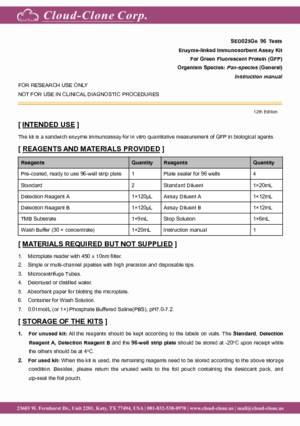 ELISA-Kit-for-Green-Fluorescent-Protein-(GFP)-SED025Ge.pdf