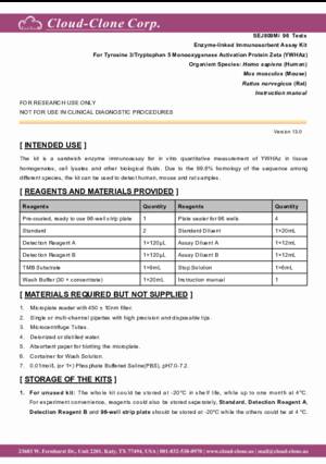 ELISA-Kit-for-Tyrosine-3-Tryptophan-5-Monooxygenase-Activation-Protein-Zeta-(YWHAz)-SEJ809Mi.pdf