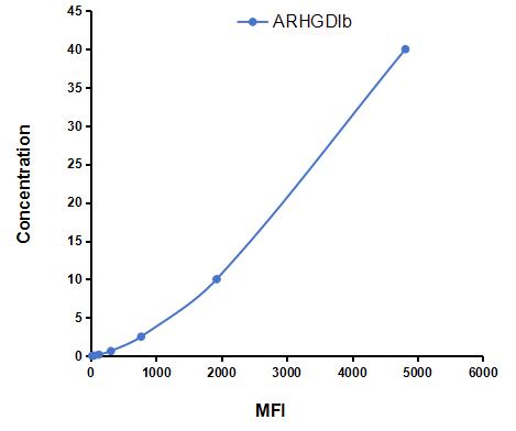 Multiplex Assay Kit for Rho GDP Dissociation Inhibitor Beta (ARHGDIb) ,etc. by CBA (Cytometric Bead Array)